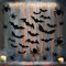 68pcs Halloween Bats & Spiders Wall Decor – 3D Black Plastic Stickers for Indoor/Outdoor Party Decorations
